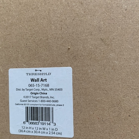 Threshold Pressed Paper Botanical Wall Art and bee set of‎ two wooden - Picture 6 of 15